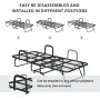 Folding Bed with Mattress,75X38 Twin Size Frame, Portable roll Away Bed with Memory Foam Mattress