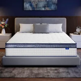 Queen Mattress, 10 Inch Hybrid Queen Size Mattresses in a Box, Memory Foam Individual Pocket Springs, Medium Firm, Customized