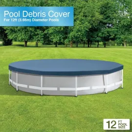 12 Foot by 30 Inch Framed Above Ground Swimming Pool with 42 Inch Tall Ladder, Maintenance Kit Vacuum Skimmer, Customized