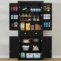 72” Kitchen Pantry Cabinet, Tall Storage Cabinet with 4 Doors and 1 Drawer, Freestanding Cupboard with 6 Hanging Shelves
