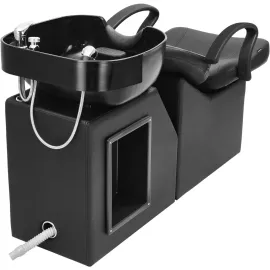 Plastic Shampoo Bowl Chair, Barber Backwash Chair, Hair Washing Station for Spa Beauty Salon