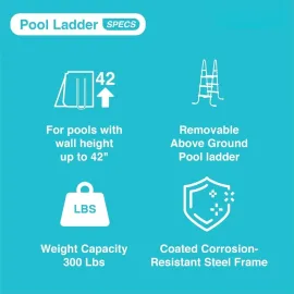 Prism Frame Above Ground Swimming Pool Set, 10ft x 30in, Includes 330 GPH Filter Pump, Removable Pool, Customized