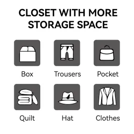 Black Metal Wardrobe Closet with 2 Drawers, 71