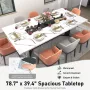 78 Inch Dining Table for 6 8 People, Modern Rectangular Kitchen Table W/Waterproof Tabletop,Large Modern Dining Room, Customized
