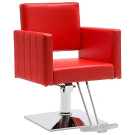 Classic Styling Salon Chair for Hair Stylist Hydraulic Barber Chair Beauty Spa Equipment (Red)