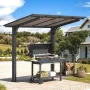 8' x 5' Grill Gazebo Outdoor Pergola for Patio, Freestanding Lean to Hardtop Gazebo Carport Pergolas and Gazebos, Customized