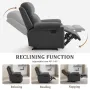 Recliner Chair, Manual Recliner for Adults with Side Pocket, Small Recliners for Small Spaces, Adjustable Comfy, Customized