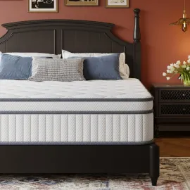 Full Size Mattress, 14 Inch Full Mattress in a Box, Innerspring Hybrid with Cooling Gel Memory Foam, Customized