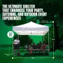 Canopy TitanShade Light-Duty Steel Commercial Instant Canopy Kit, White, 10' x 10', Customized