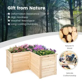 Wood Raised Garden Bed, 47.5