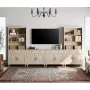 Entertainment Center with Bookshelves for TVs up to 75, Farmhouse Wall Unit TV Stand with 8 Doors & 4 Drawer