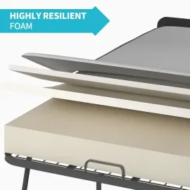 Folding Bed with Mattress, 75 x 31 Rollaway Bed for Adults, 5 inch Thick Foam Mattress, Cot Size Portable Foldable Bed