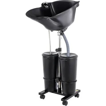 Shampoo Basin Electric Pump Shampoo Basin Hair Washing Sink with 2 Buckets for Water Storage and Drainage Portable