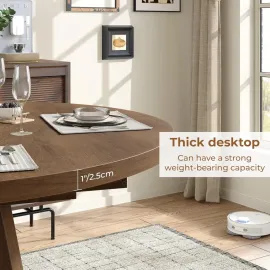 Extendable Round Dining Table for 4-8,Modern Kitchen Oval Dining Table with Removable Leaves Space Saving, Wood Base, Customized