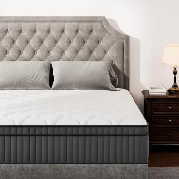 12 inch Full Mattress, Memory Foam Hybird Pocket Coil Full Mattress, Motion Isolation Pressure Relief Strong Edge, Customized