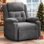 Power Recliner Chair for Adults, Oversized Electric Recliner with Thickened Cushions, Chenille Fabric Reclining, Customized