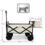 Collapsible Folding Garden Outdoor Park Utility Wagon Picnic Camping Cart with Bearing and Brake 8