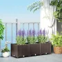 4 x 1 x 1 ft Raised Garden Bed, Indoor Outdoor Plastic Planter Box with Drainage Holes, Drain Plugs and Water, Customized