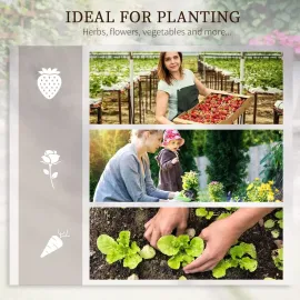 8 x 8' Raised Garden Bed Set, Large Steel Flower Planters for Outdoor Plants, Easy Assembly for Vegetables, Herbs, Customized