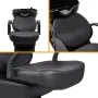 Shampoo Bowl and Chair Set for Salon, Backwash Barber Chair, Plastic Shampoo Bowl Sink Unit w/Storage Box for Beauty Spa Barb