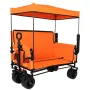 3-in-1 Heavy-Duty Folding Wagon Cart with Adjustable Canopy & Bench Seat, 500lbs Capacity, All-Terrain Utility, Customized