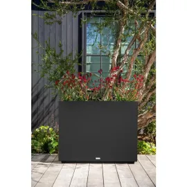 Span Plastic Flower Pot |Durable All-weather with Removable Plug-in Bucket |Modern Design for Plants, Flowers, Garden