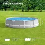 Prism Frame Above Ground Swimming Pool Set, 10ft x 30in, Includes 330 GPH Filter Pump, Removable Pool, Customized