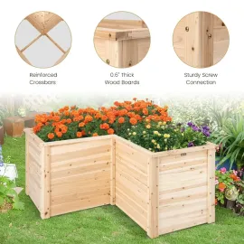 Wood Raised Garden Bed, 47.5
