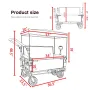 3-in-1 Heavy-Duty Folding Wagon Cart with Adjustable Canopy & Bench Seat, 500lbs Capacity, All-Terrain Utility, Customized