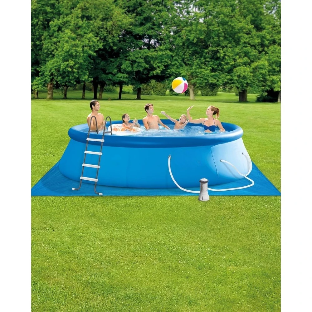 Easy Set 15 ft x 48in Above Ground Pool Set, Round Inflatable Swimming Pool with 1000 GPH Cartridge Filter Pump, Customized