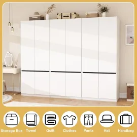 White Armoire Wardrobe Closet: 74