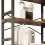 Bookshelves and Bookcases,31.5in Wide Shelf 5-Tier Ladder Shelf 110lbs/shelf Vintage Industrial Style Bookcase
