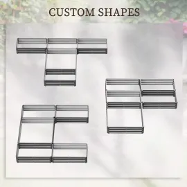 8 x 8' Raised Garden Bed Set, Large Steel Flower Planters for Outdoor Plants, Easy Assembly for Vegetables, Herbs, Customized