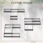 8 x 8' Raised Garden Bed Set, Large Steel Flower Planters for Outdoor Plants, Easy Assembly for Vegetables, Herbs, Customized