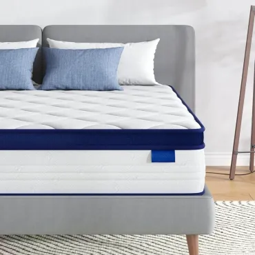 Queen Size Mattress, 12 Inch Queen Mattresses in a Box, Hybrid Spring Mattresses with Comfort Foam and Pocket Coils, Customized