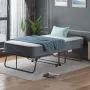 Folding Bed with Mattress, 75 x 31 Rollaway Bed for Adults, 5 inch Thick Foam Mattress, Cot Size Portable Foldable Bed