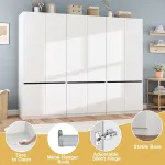 White Armoire Wardrobe Closet: 74