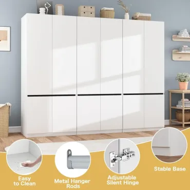 White Armoire Wardrobe Closet: 74