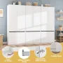 White Armoire Wardrobe Closet: 74