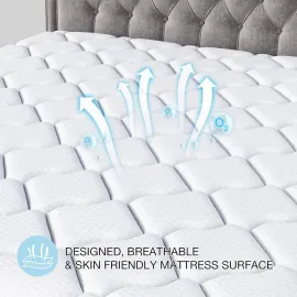 12 inch Full Mattress, Memory Foam Hybird Pocket Coil Full Mattress, Motion Isolation Pressure Relief Strong Edge, Customized